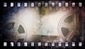 Motion picture film reel with photostrip
