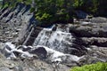 Motion River cascade waterfall Torbay NL Royalty Free Stock Photo