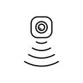 Motion sensor icon, vector illustration