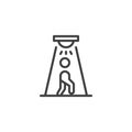 Motion Sensor Light line icon