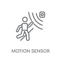 Motion sensor linear icon. Modern outline Motion sensor logo con