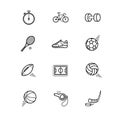 Motion series line app icon vector icon Royalty Free Stock Photo