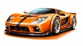 white background Zoomed detail shots illuminate supercars\' carbon fiber mastery,