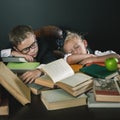 Motivate your child to study a boring subject Royalty Free Stock Photo