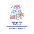 Motivate your employees concept icon Royalty Free Stock Photo
