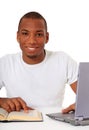 Motivated black student Royalty Free Stock Photo