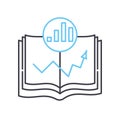 motivation books line icon, outline symbol, vector illustration, concept sign Royalty Free Stock Photo