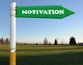 Motivation cigarette road sign