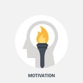 Motivation icon concept