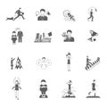 Motivation Icons Set Royalty Free Stock Photo