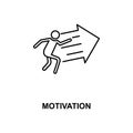 motivation line icon