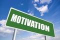 Motivation sign Royalty Free Stock Photo