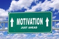 Motivation sign Royalty Free Stock Photo