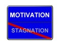 Motivation and stagnation sign