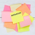 Motivation strategy coaching training success successful business concept desk note paper