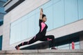 Motivation, vitality and active sports in city, urban workout and body care