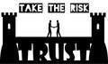 Take the risk and trust motivational cards