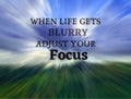 Motivational and Inspirational quote - The best way to predict the future is to create it. With blurry nature zoom Royalty Free Stock Photo