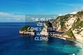 The best view comes after the hardest climb Royalty Free Stock Photo