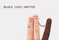 Motivational poster against racism and discrimination