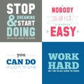 Motivational posters on the sport, healthy