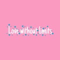 Motivational quote written on abstract background with colorful hearts, positive thoughts, graphic design illustration wallpaper