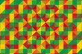 Motley colour. Abstract mosaic background. Chaotically scattered shapes of different colors, pixel pattern. Colorful geometric