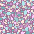 Motley pebbles seamless pattern