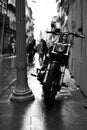 A moto at the city