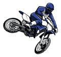 Moto cross rider Royalty Free Stock Photo