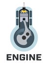 Moto engine symbol