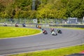 Moto racing in english countryside