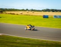 Moto racing in english countryside