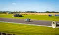 Moto racing in english countryside