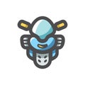 Motobike speed bike Vector icon Cartoon illustration