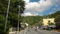 Motobikes on road in Phuket Thailand Royalty Free Stock Photo