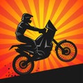 Motocross abstract background