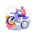 Motocross abstract concept vector illustration