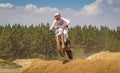 Motocross Action Scene - Jumping the Hill