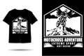 Motocross adventure silhouette t shirt design