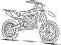 Motocross bike. Enduro sport. Vehicles for off-road driving.