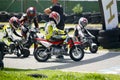Motocross children bikers
