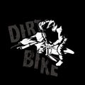 Motocross dirt bike illustration poster tshirt