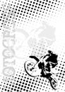 Motocross dots poster background