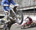 Motocross exhibition Royalty Free Stock Photo