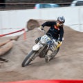 Motocross exhibition - Genoa Fair Spring 2010 Royalty Free Stock Photo