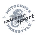Motocross extreme sport.