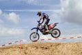 Motocross Jump Royalty Free Stock Photo