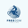 Motocross Logo Design Vector Illustration Template Idea Royalty Free Stock Photo