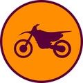 Motocross motorbike icon